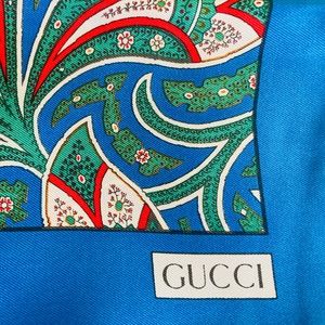 Men’s Vintage Gucci Silk Pocket Square